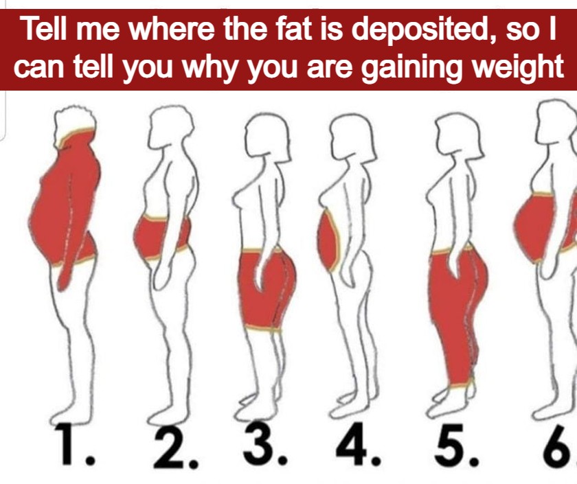 Tell me where the fat is deposited, so I can tell you why you are ...